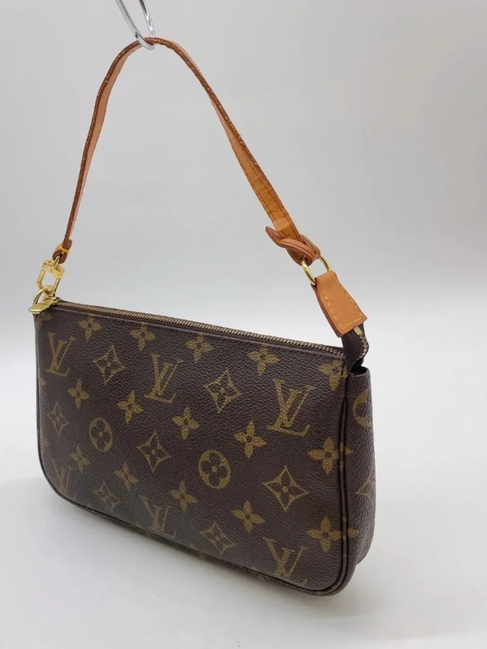 Authentic Louis Vuitton Monogram Pochette Accessoires & Cles Coin case Set 2